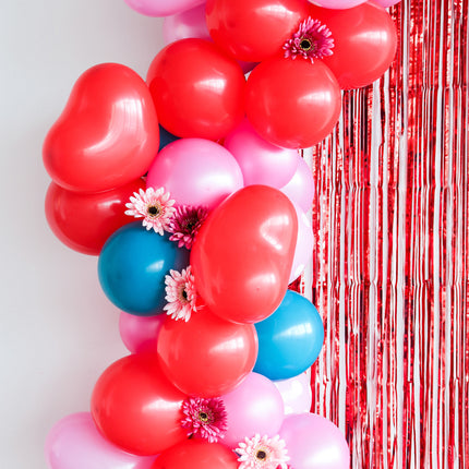 Globos Corazón Rojo Rubí 25cm 8pcs