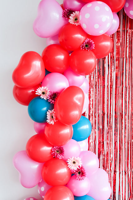 Globos Corazón Rojo Rubí 25cm 8pcs