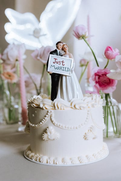 Adorno para tarta de boda 14,5 cm