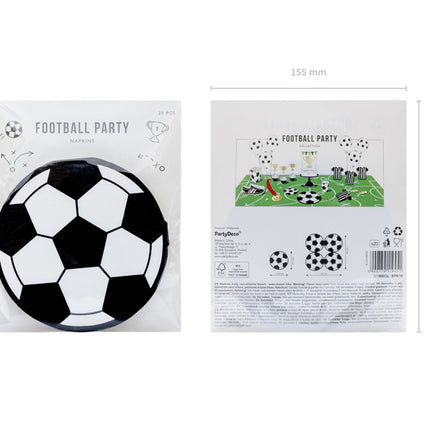 Servilletas Fútbol 13,5cm 20uds.