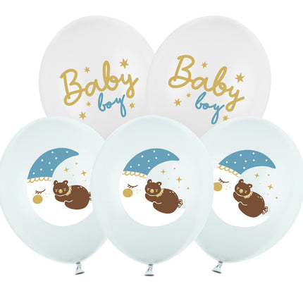 Globos Bebé Azul 30cm 6pcs