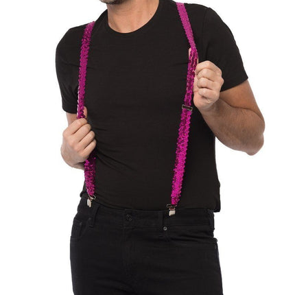 Tirantes Lentejuelas Fucsia