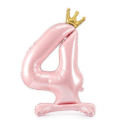 Globo Figura 4 Rosa Claro Estándar Vacío 84cm