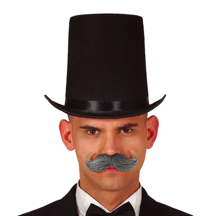 Sombrero de fieltro negro