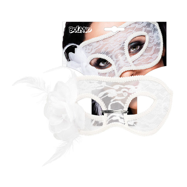 Máscara Ojos Encaje Blanco