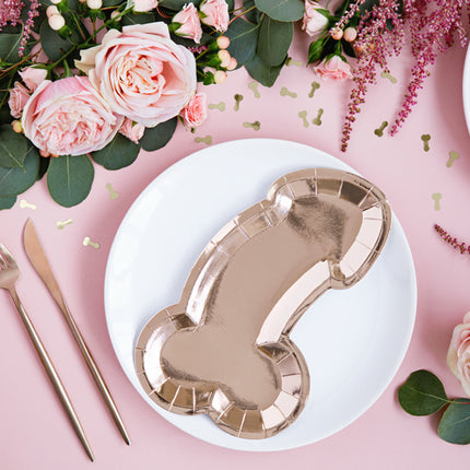 Platos Pecker Oro Rosa 26,5cm 6pcs
