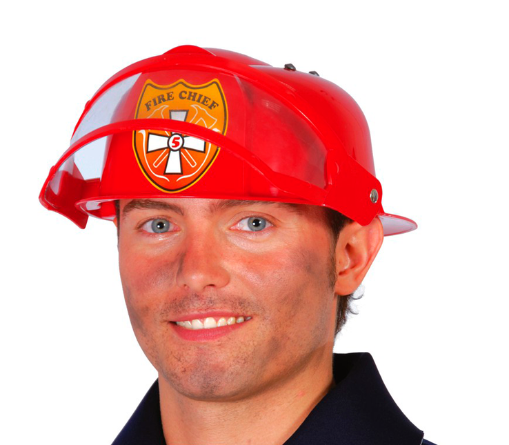 Casco de Bombero Rojo
