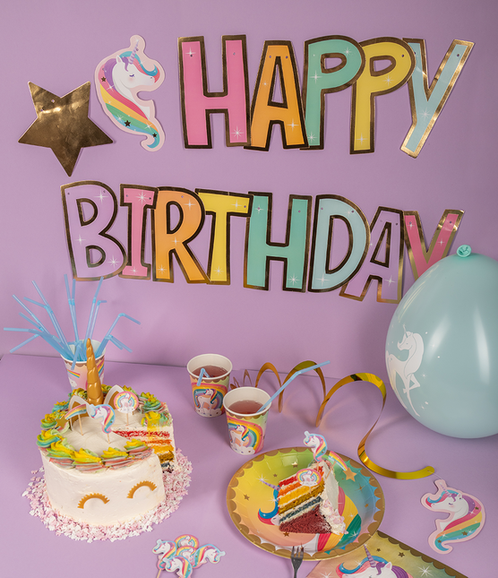 Feliz Cumpleaños Unicornio Letterslinger 2.5m