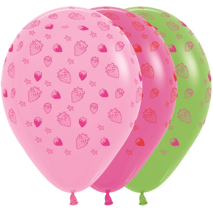 Globos Strawberry Mix 30cm 25pcs