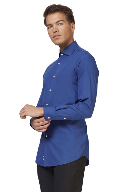Camisa Azul Oscuro Hombre <tc>OppoSuits</tc>