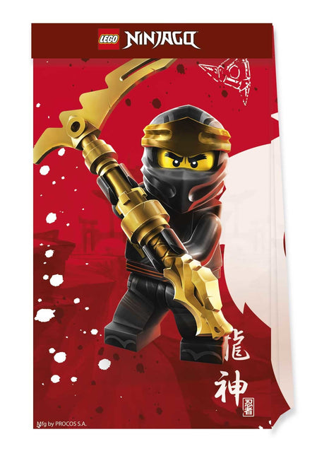 Lego Ninjago Bolsas para Compartir Papel 4pcs