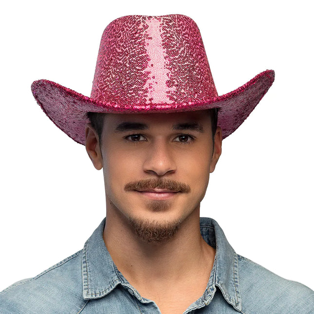 Sombrero de vaquera rosa