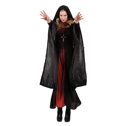 Capa de Halloween Negra 1,7m
