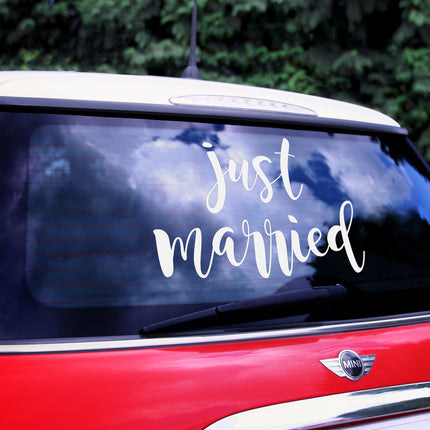 Pegatina Coche Boda Just Married 45cm