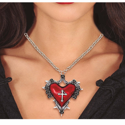 Collar Halloween Corazón Rojo
