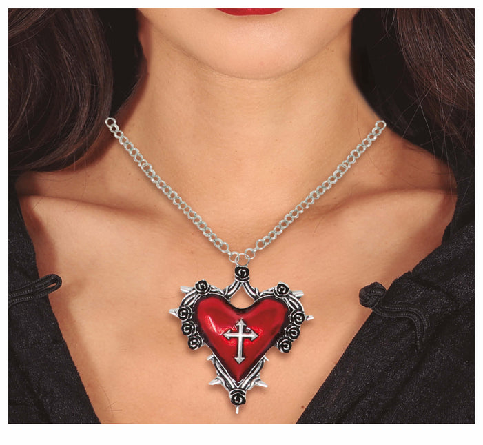 Collar Halloween Corazón Rojo