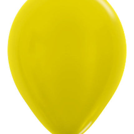 Globos Amarillo Metalizado 30cm 50pcs