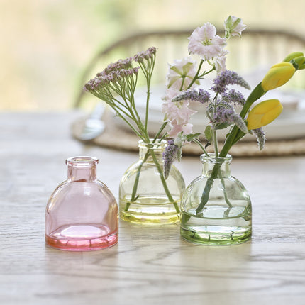 Vaso Decorativo de Mesa de Colores 3uds.