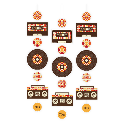 Flower Power Decoración Colgante 1,2m 3pcs