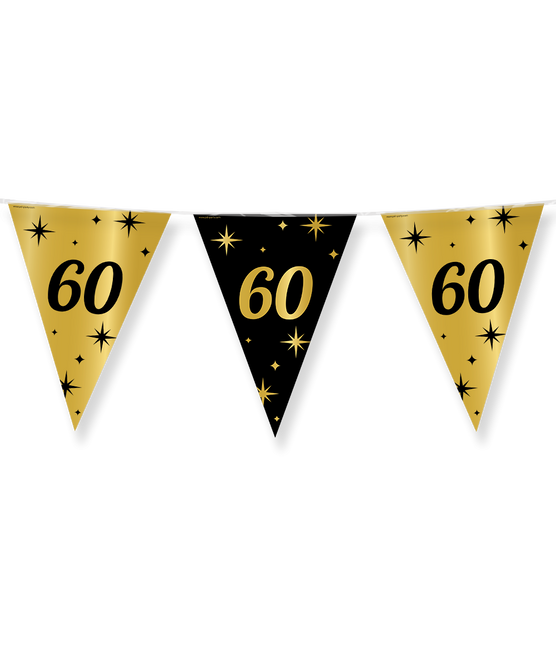 Línea de Bandera 60 Años Oro Negro 10m