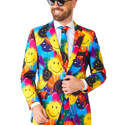 Traje de goteo sonriente para hombre <tc>OppoSuits</tc>
