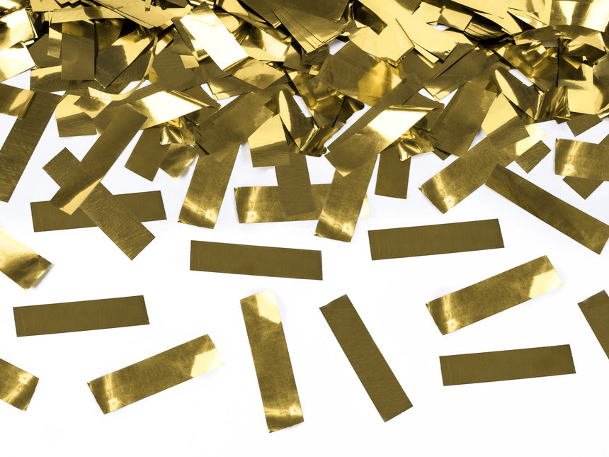 Cañón Confetti Oro Metálico 40cm