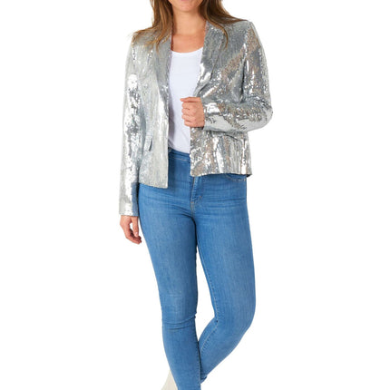 Blazer plateado de mujer <tc>Suitmeister</tc>