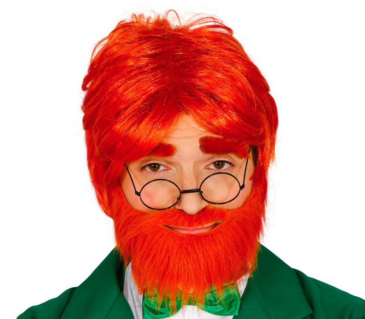 Peluca Barba Roja
