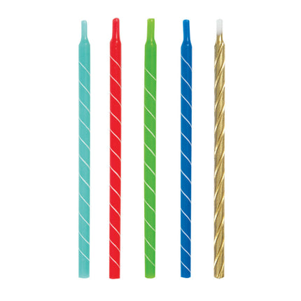 Velas de Cumpleaños Mixtas 13cm 12pcs