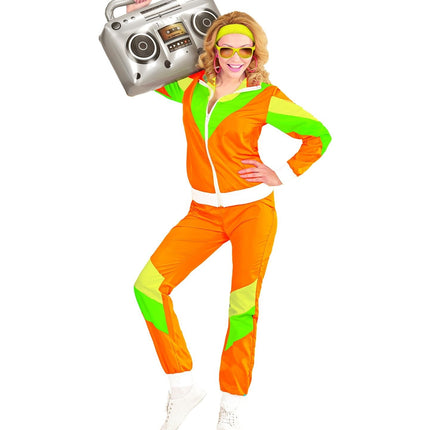 Chándal Neón 80S Verde Naranja Defectuoso