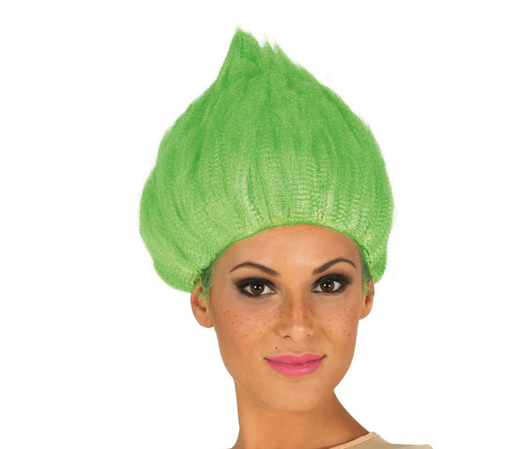 Peluca Troll Verde