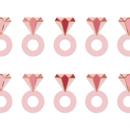 Marcadores de vidrio Anillo 10pcs