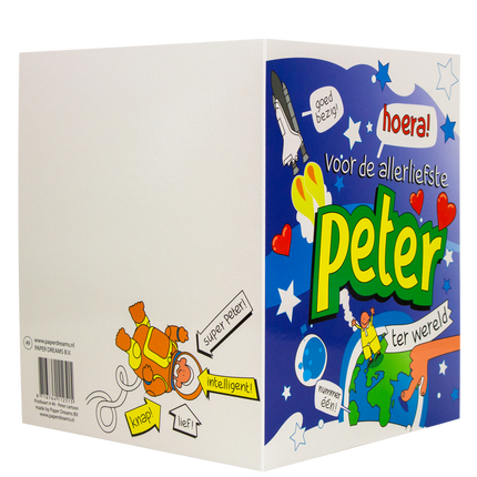 Tarjeta de felicitación Peter 16,5cm
