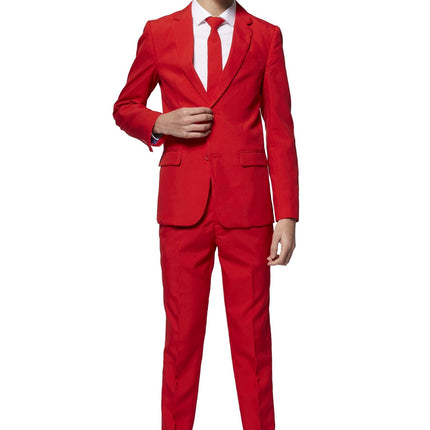 Traje Rojo Niño Adolescente <tc>OppoSuits</tc>
