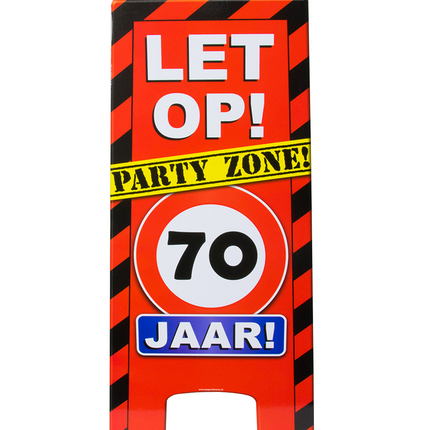 Señal de advertencia 70 años 62,5cm