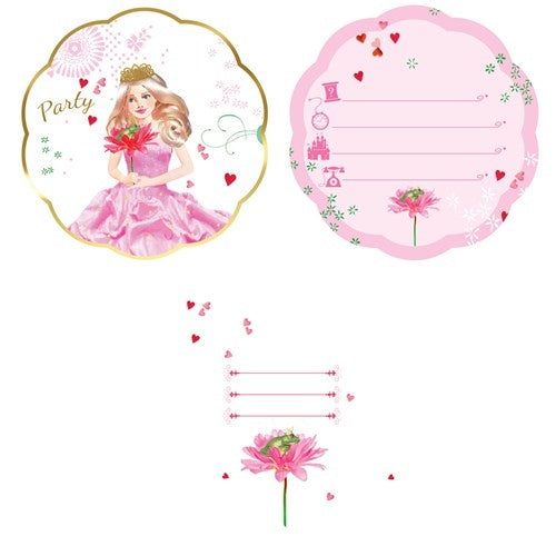 Invitaciones Princesa 8pcs