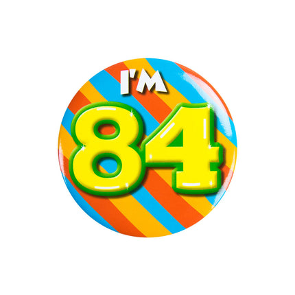Tengo 84 Botones 84 Años 5,5cm