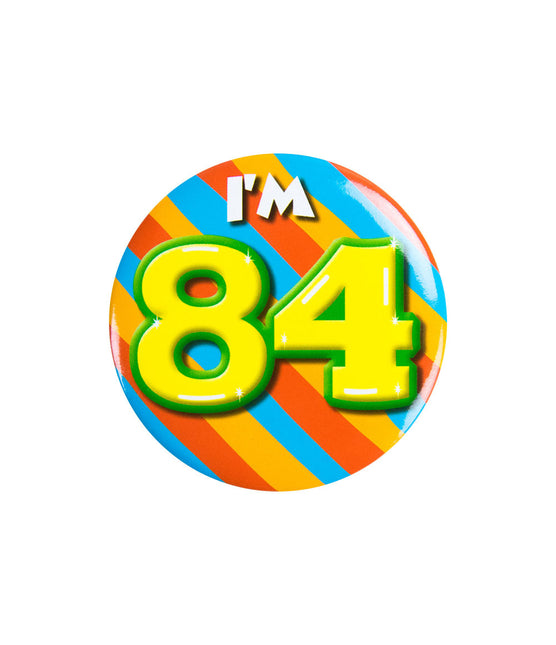 Tengo 84 Botones 84 Años 5,5cm