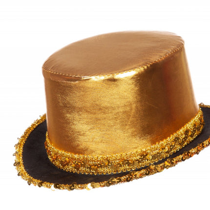 Sombrero dorado con banda
