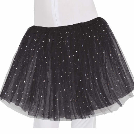 Tutú Negro Estrellas 30cm