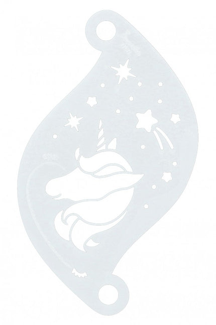 Plantilla Maquillaje Unicornio Estrellas