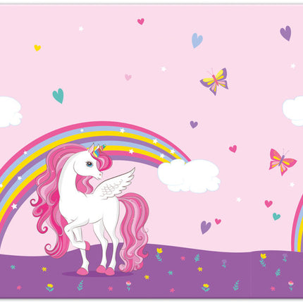 Mantel Unicornio Arco Iris 1,8m