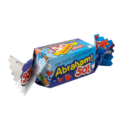Caja regalo Abraham 50 Años 26cm
