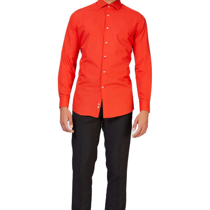 Camisa Roja Hombres <tc>OppoSuits</tc>