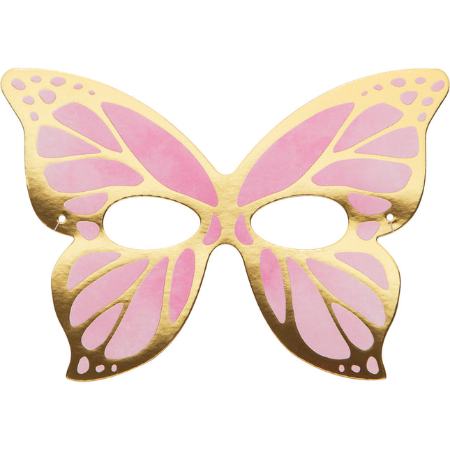 Máscaras de Mariposa de Colores 19cm 8uds.