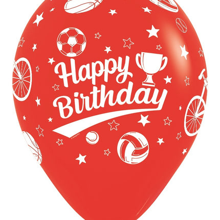 Globos Happy Birthday Sport 30cm 25pcs