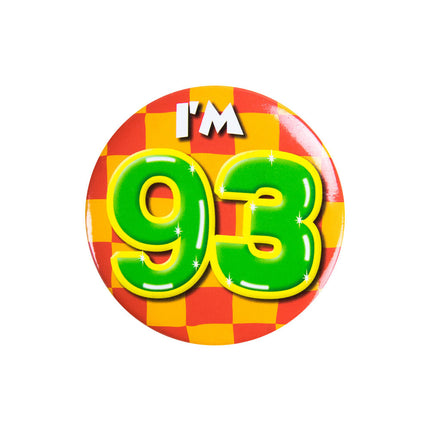 Tengo 93 Botones 93 Años 5,5cm