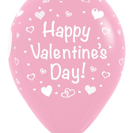 Globos Feliz San Valentín Mix 30cm 25pcs