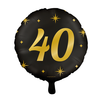 Globo de Helio 40 Años Vacío 30cm
