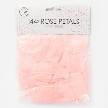 Pétalos de rosa rosa claro 144uds.